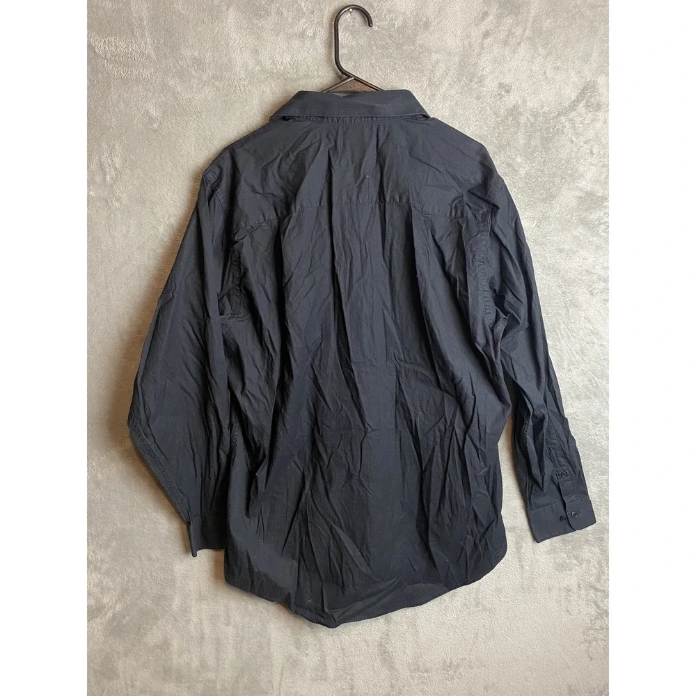 Calvin Klein Regular Fit Mens 16.5 Black Stretch Shirt